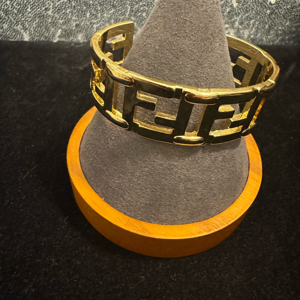 Fendi Gold Logo FF Bracelet